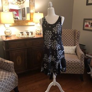 Banana Republic sleeveless black dress 8tall